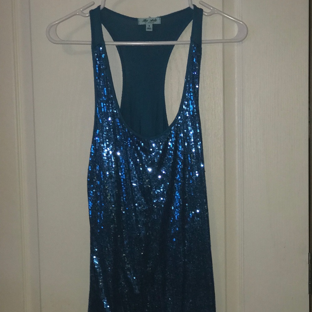 Deep Teal Racerback Tank - Picture 1 of 6